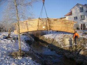 Holzbrücke - Zimmerei Lenk